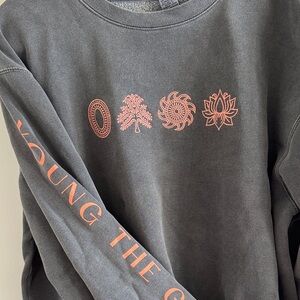 young the giant merch Charcoal Sweatshirt